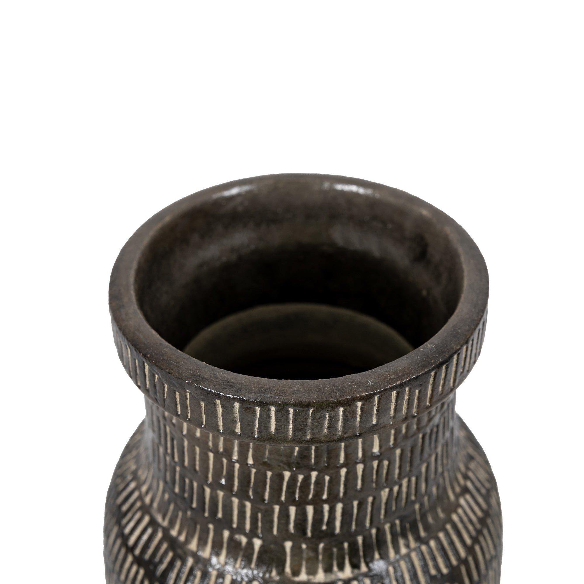 Benny Black Ceramic Vase Tall